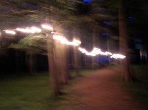 Walkway to the stories