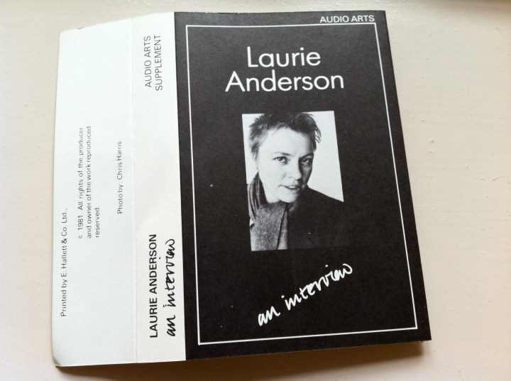 Laurie Anderson Interview Cassette Inlay