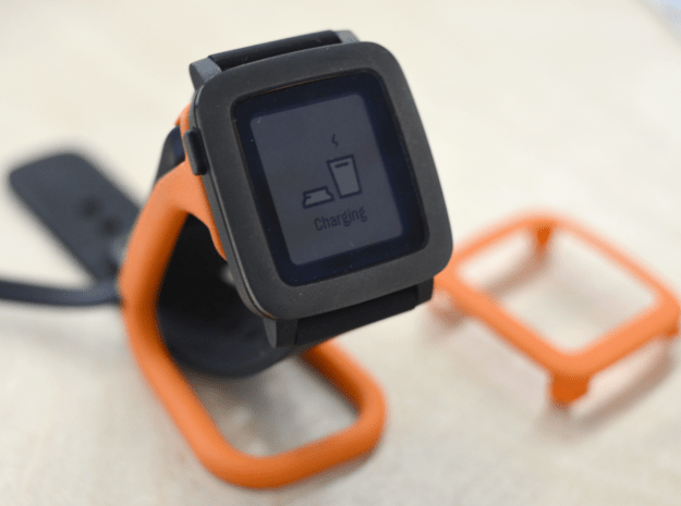 Pebble Time Charging Station from Shapeways