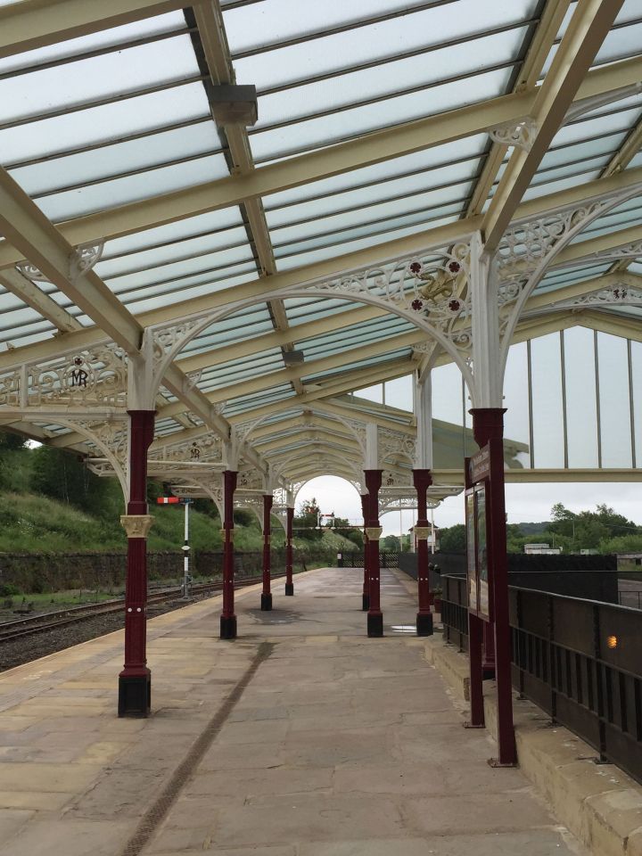 Platform at Hellifield Station