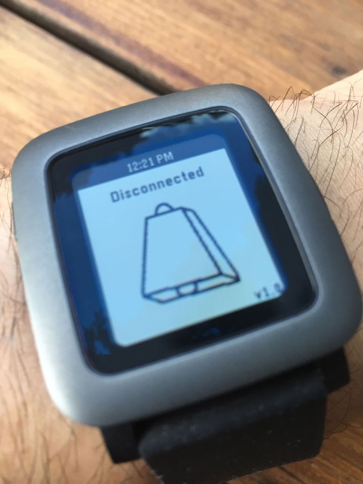 Pebble Time disconnection alert