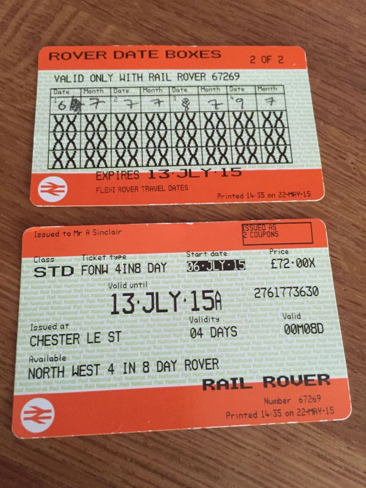 Rail Rover Tickets