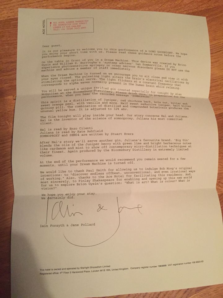 Iain Forsyth & Jane Pollard Performance