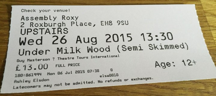 Ed Fringe 2015: Under Milk Wood