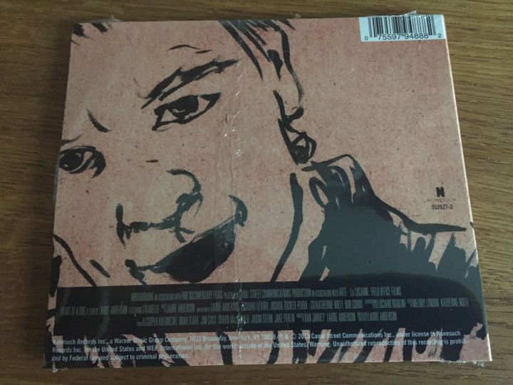 Laurie Anderson, Heart of a Dog CD Back