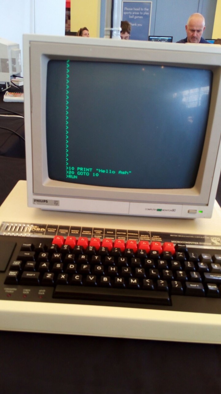 What you do when you see a vintage computer running basic