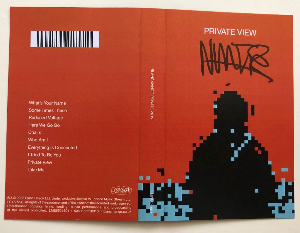 Blancmange Private View Cassette Sleeve Outer