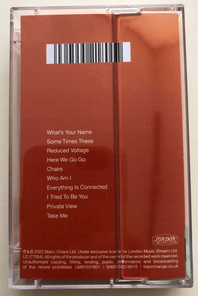 Blancmange Private View Cassette Back