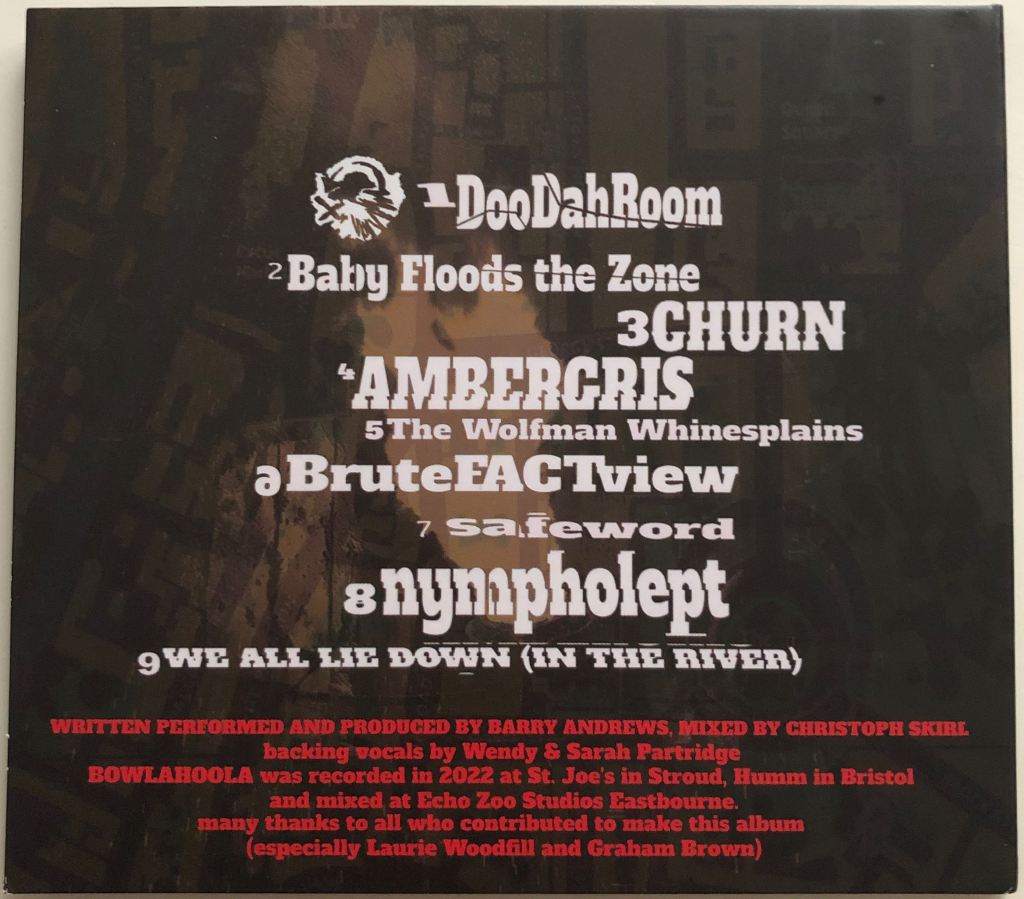 Shriekback - Bowlahoola CD